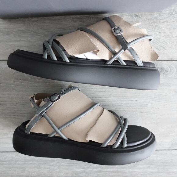 Vagabond Blenda Strappy Platform Sandals Ash Blue size 38 - Picture 7 of 13